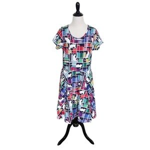 NEW Princess Awesome "Check Meowt" Rainbow
Books & Cats Twirler Dress size 12-14